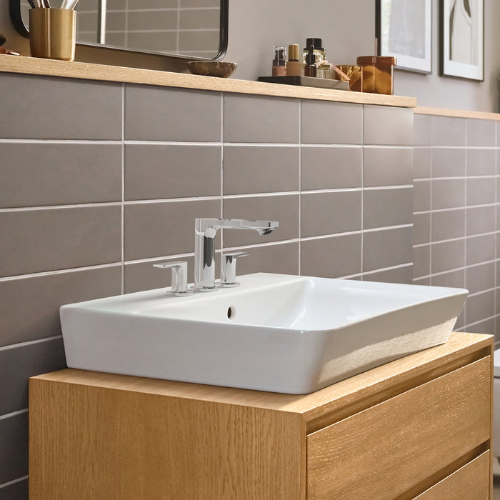 hansgrohe Rebris E Widespread Faucet 110 with Pop-Up Drain, 1.2 GPM