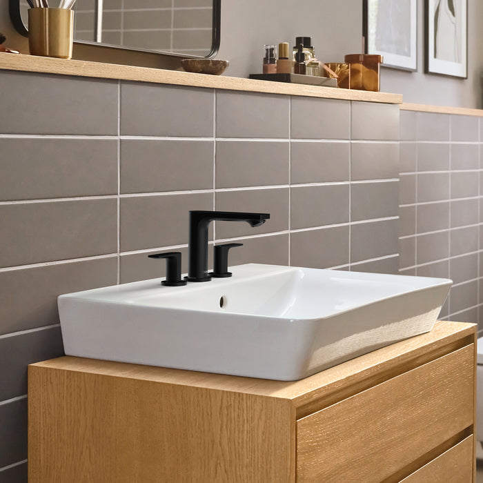hansgrohe Rebris E Widespread Faucet 110 with Pop-Up Drain, 1.2 GPM