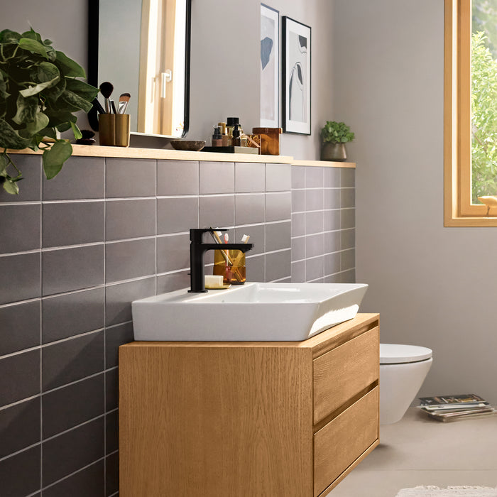 Hansgrohe Rebris E Single-Hole Faucet 110 with Pop-Up Drain, 1.2 GPM