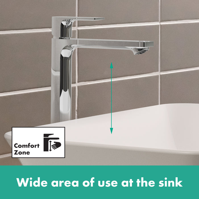 hansgrohe Rebris E Single-Hole Faucet 240, 1.2 GPM