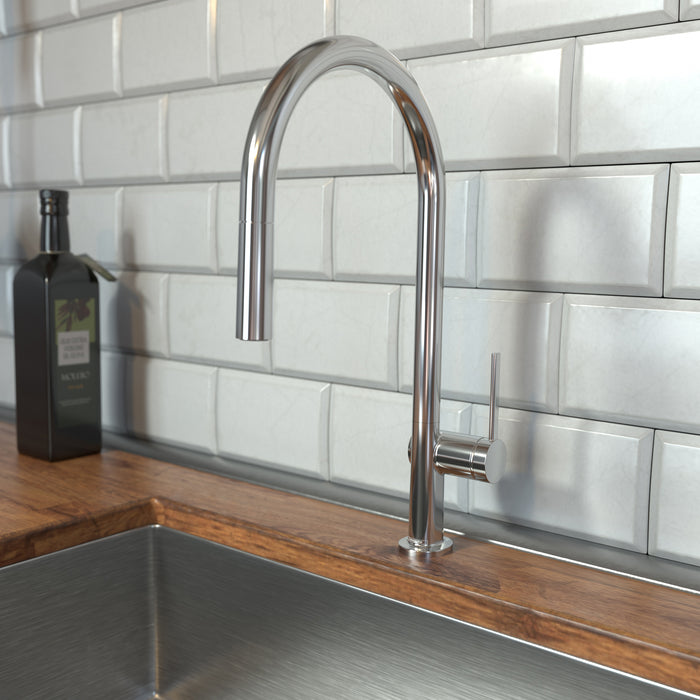 Hansgrohe Talis N HighArc Kitchen Faucet, O-Style 2-Spray Pull-Down, 1.75 GPM