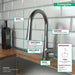Hansgrohe Talis S HighArc Kitchen Faucet, 2-Spray Pull-Down, 1.75 GPM