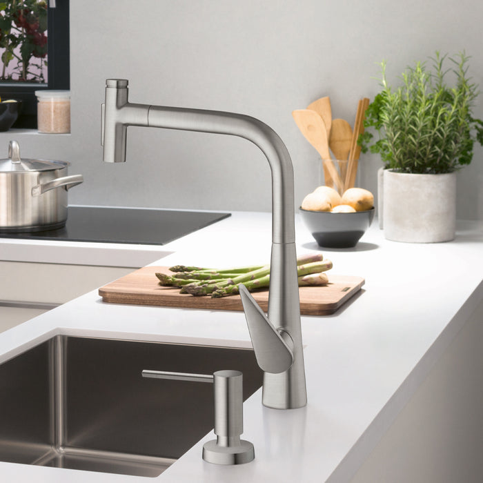 hansgrohe Talis Select S HighArc Kitchen Faucet, 2-Spray Pull-Out, 1.75 GPM