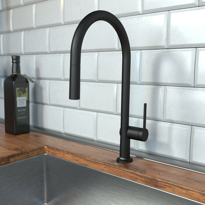 hansgrohe Talis N HighArc Kitchen Faucet, O-Style 2-Spray Pull-Down, 1.5 GPM