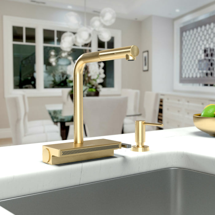 Hansgrohe Aquno Select Kitchen Faucet, 2-Spray Pull-Out, 1.75 GPM