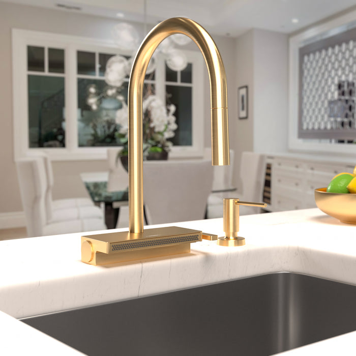 hansgrohe Aquno Select HighArc Kitchen Faucet, 3-Spray Pull-Down, 1.75 GPM