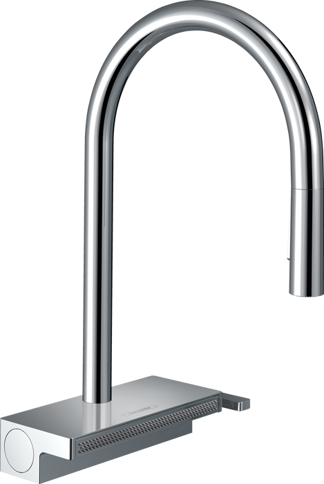 hansgrohe Aquno Select HighArc Kitchen Faucet, 3-Spray Pull-Down, 1.75 GPM