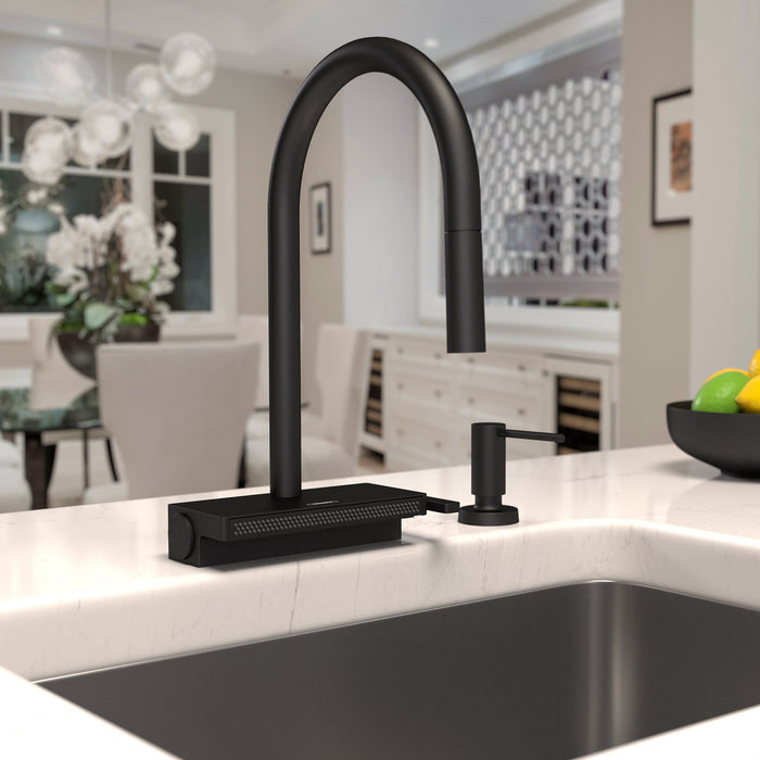 hansgrohe Aquno Select HighArc Kitchen Faucet, 3-Spray Pull-Down, 1.75 GPM