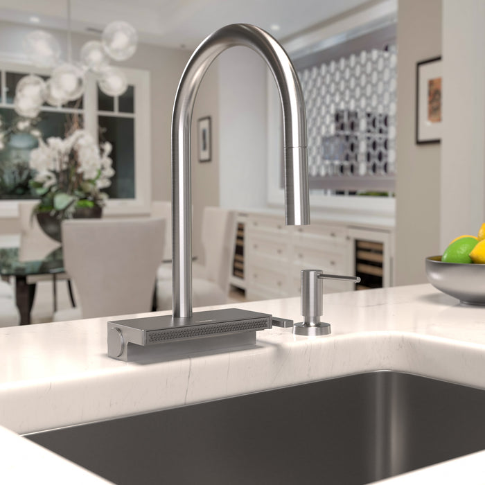 hansgrohe Aquno Select HighArc Kitchen Faucet, 3-Spray Pull-Down, 1.75 GPM
