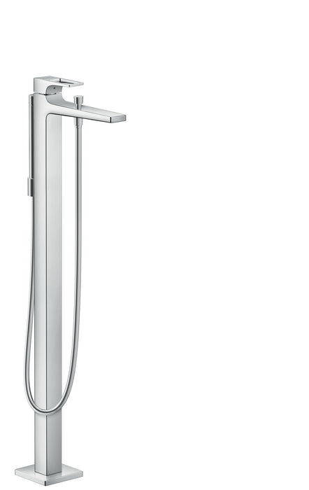 hansgrohe Metropol Freestanding Tub Filler Trim with Loop Handle and 1.75 GPM Handshower