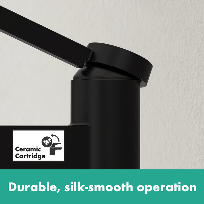 hansgrohe Finoris Single-Hole Faucet 100 with Pop-Up Drain, 1.2 GPM
