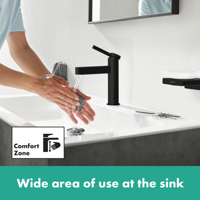 hansgrohe Finoris Single-Hole Faucet 100 with Pop-Up Drain, 1.2 GPM
