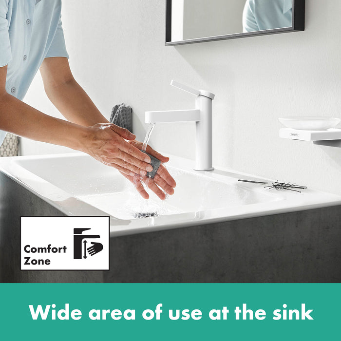 hansgrohe Finoris Single-Hole Faucet 100 with Pop-Up Drain, 1.2 GPM