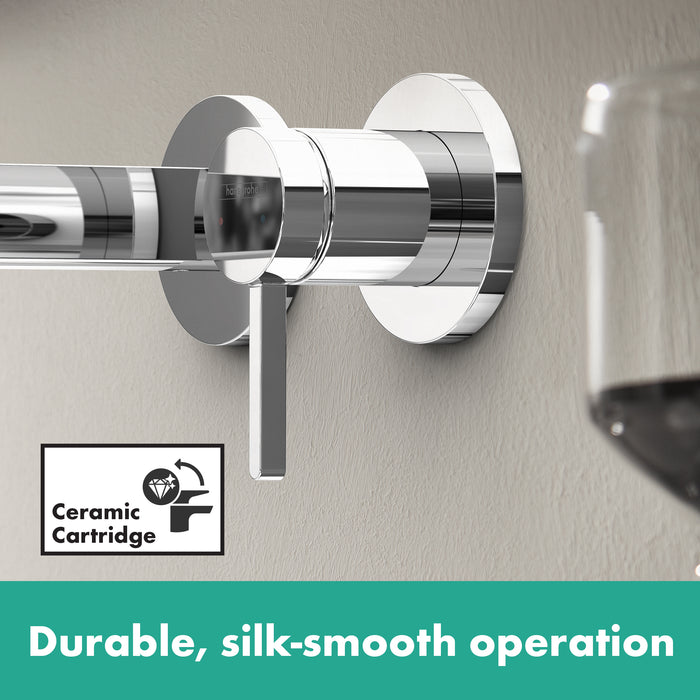 Hansgrohe Finoris Wall-Mounted Single-Handle Faucet Trim, 1.2 GPM