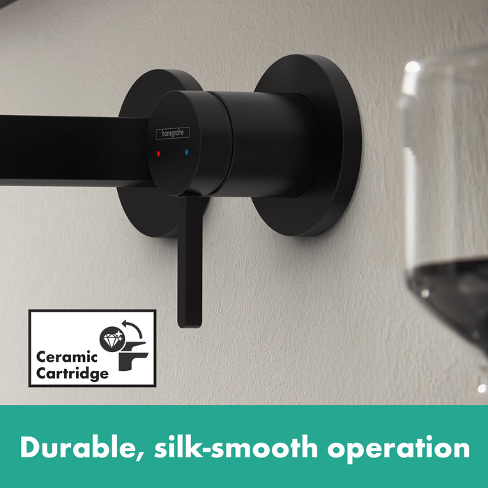 Hansgrohe Finoris Wall-Mounted Single-Handle Faucet Trim, 1.2 GPM