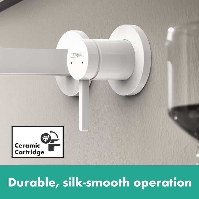 Hansgrohe Finoris Wall-Mounted Single-Handle Faucet Trim, 1.2 GPM