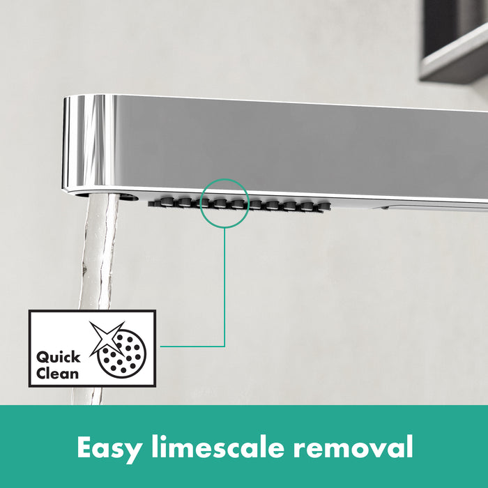 Hansgrohe Finoris Single-Hole Faucet 230 with 2-Spray Pull-Out, 1.2 GPM