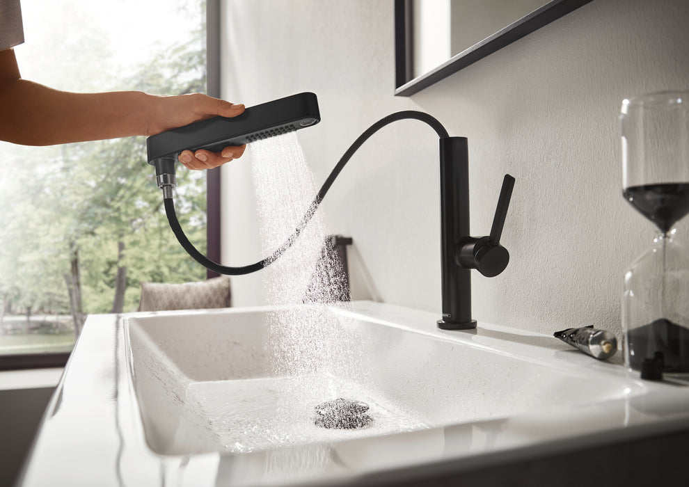 Hansgrohe Finoris Single-Hole Faucet 230 with 2-Spray Pull-Out, 1.2 GPM