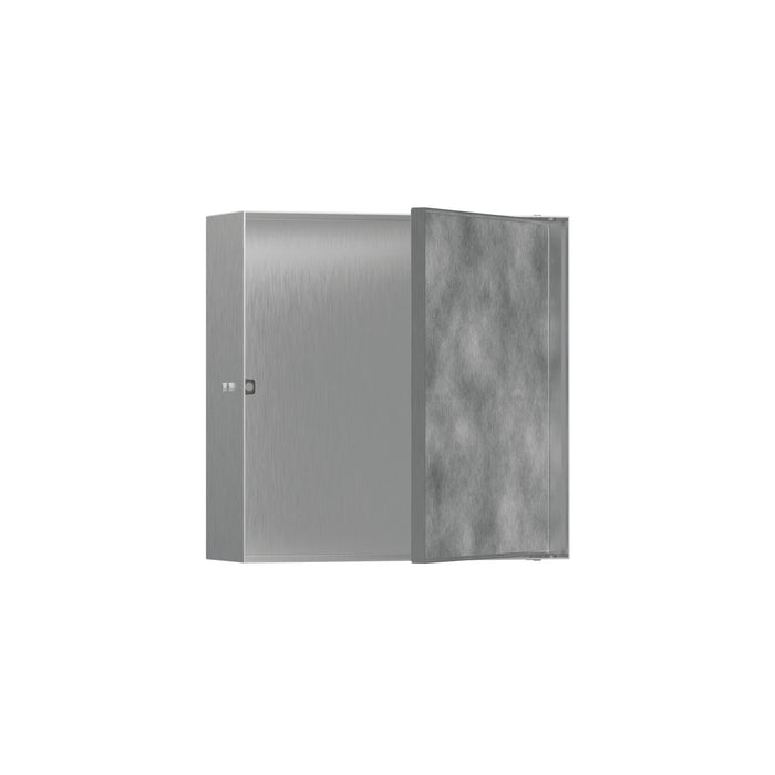 hansgrohe XtraStoris Rock Wall Niche with Tileable Door 12"x 12"x 4"