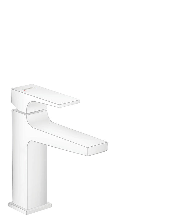 hansgrohe Metropol Single-Hole Faucet 110 with Lever Handle and Pop-Up Drain, 1.2 GPM