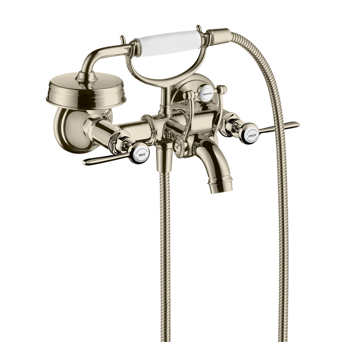 AXOR Montreux 2-Handle Wall-Mounted Tub Filler with Lever Handles and 1.8 GPM Handshower