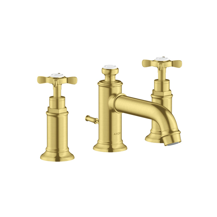 AXOR Montreux Widespread Faucet 30 with Cross Handles and Pop-Up Drain, 1.2 GPM