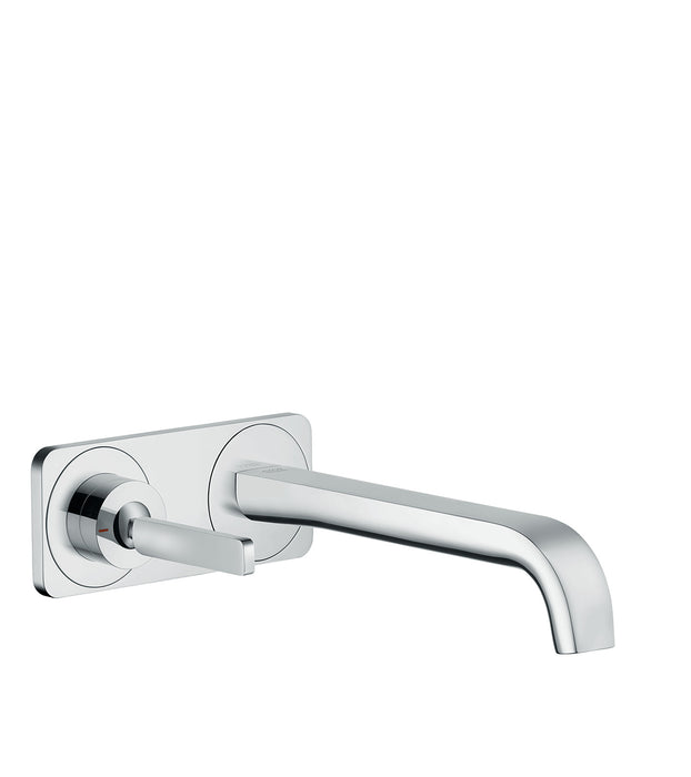 AXOR Citterio E Wall-Mounted Single-Handle Faucet Trim with Base Plate, 1.2 GPM