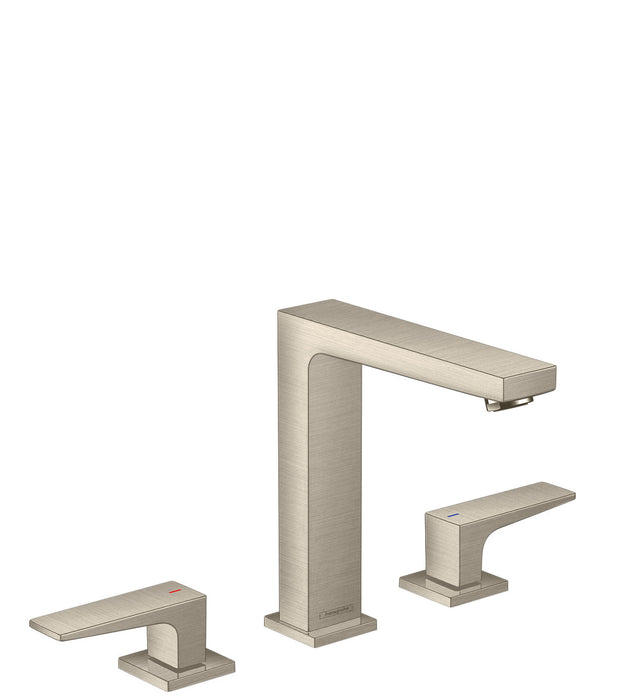 hansgrohe Metropol Widespread Faucet 160 with Lever Handles and Pop-Up Drain, 1.2 GPM