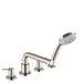 hansgrohe Talis S 4-Hole Roman Tub Set Trim with 1.8 GPM Handshower