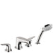 hansgrohe Focus 4-Hole Roman Tub Set Trim with 1.8 GPM Handshower