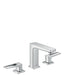 hansgrohe Metropol Widespread Faucet 110 with Loop Handles and Pop-Up Drain, 1.2 GPM