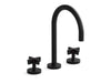 Kallista P24490-CR One Basin Set, Gooseneck, Cross Handle