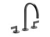 Kallista P24490-LV One Basin Set, Gooseneck, Lever Handle