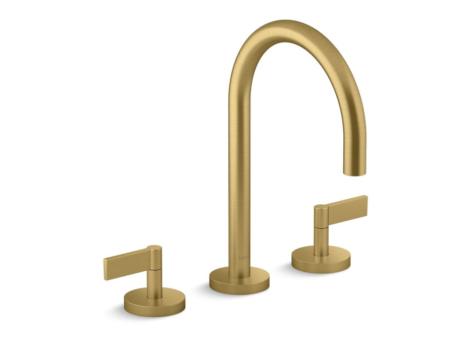 Kallista P24490-LV One Basin Set, Gooseneck, Lever Handle