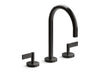 Kallista P24490-LV One Basin Set, Gooseneck, Lever Handle