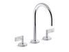 Kallista P24490-WC One Basin Set, Gooseneck, Lv, Wc Stone