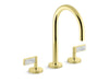 Kallista P24490-WC One Basin Set, Gooseneck, Lv, Wc Stone