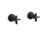Kallista P24508-CR One Wall Mount Bath Set, Cross Handle