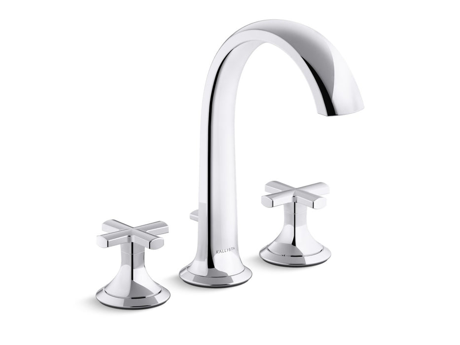 Kallista P25003-CR Script Deckmnt Bath Faucet Crss Hndl