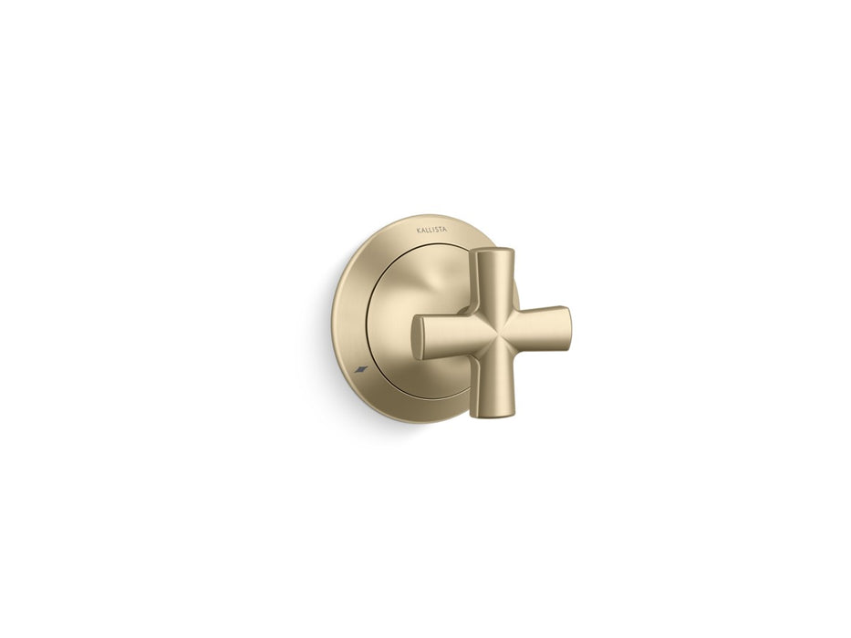 Kallista P25024-CR Script Transfer Trim, Cross Handle