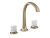 Kallista P25057-CMC Script Sink Faucet, Arch Spt, Wt Porc