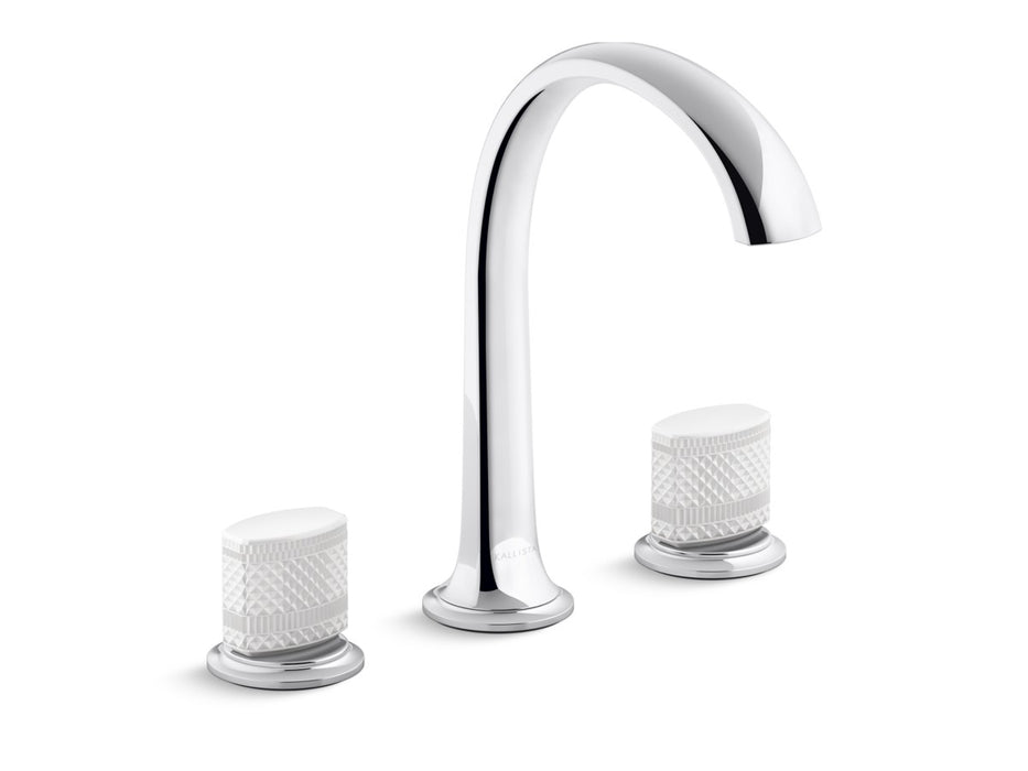 Kallista P25057-CMC Script Sink Faucet, Arch Spt, Wt Porc