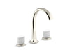 Kallista P25057-CMC Script Sink Faucet, Arch Spt, Wt Porc