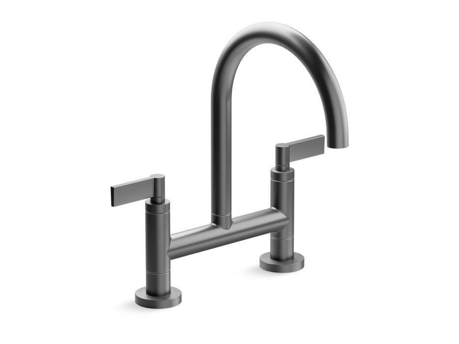 Kallista P25202-LV One Kitchen Bridge Faucet, D-Mount, Lv