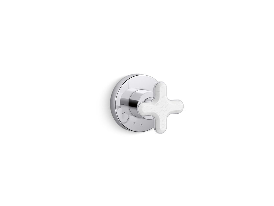 Kallista P32710-WC 002 Volume Control, White Carrera