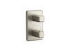 Kallista P33363-00 Bezel 1-Outlet Stacked Thermo Trim