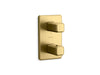 Kallista P33365-00 Bezel 3-Outlet Stacked Thermo Trim