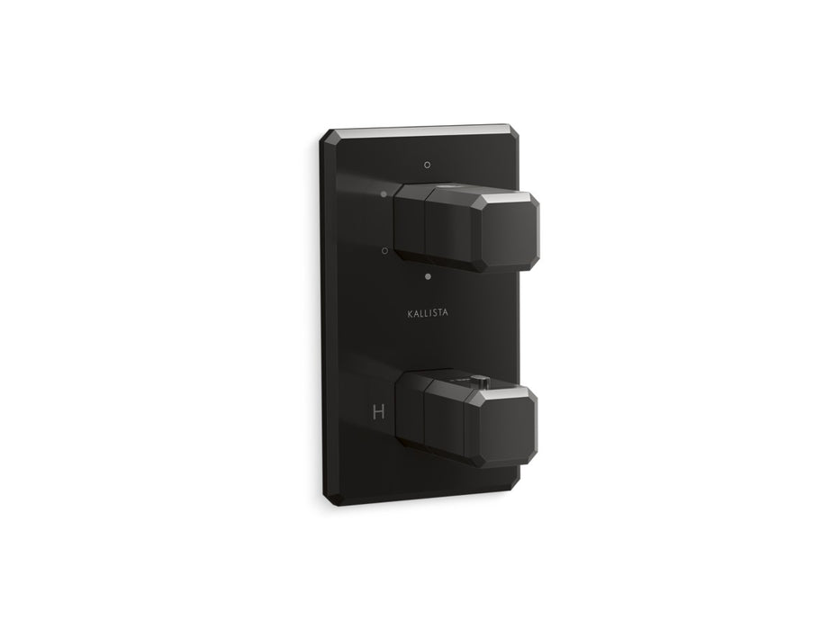 Kallista P33365-00 Bezel 3-Outlet Stacked Thermo Trim