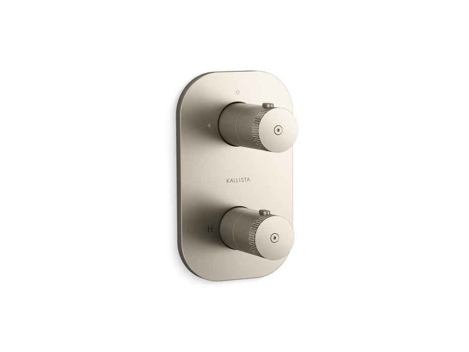 Kallista P33495-00 Aileron 2-Outlet Stacked Thermo Trim