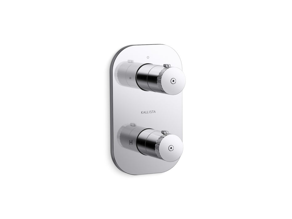 Kallista P33495-00 Aileron 2-Outlet Stacked Thermo Trim